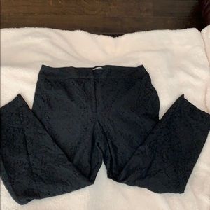 Loft black  lace eyelet pants